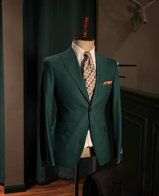 Men’s 2-Piece 1-Button Notch Lapel Suit